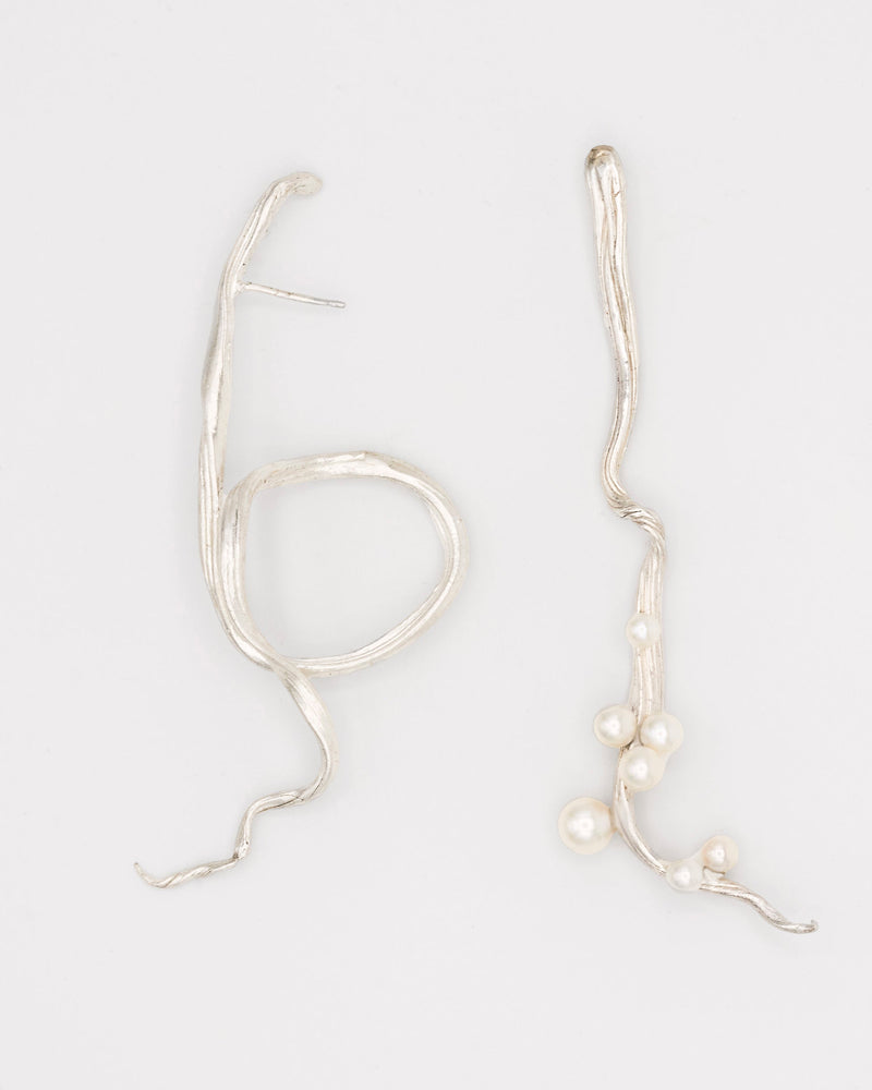 RAMO EARRINGS SILVER