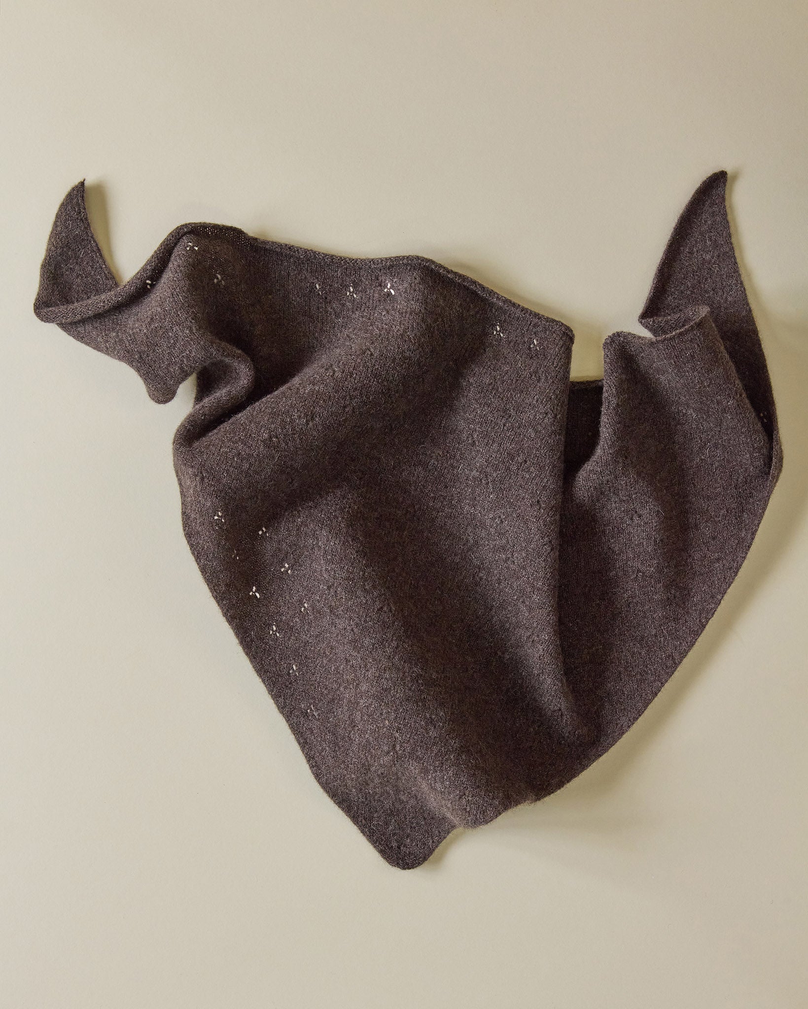 Pointelle Neckerchief | Dark Brown