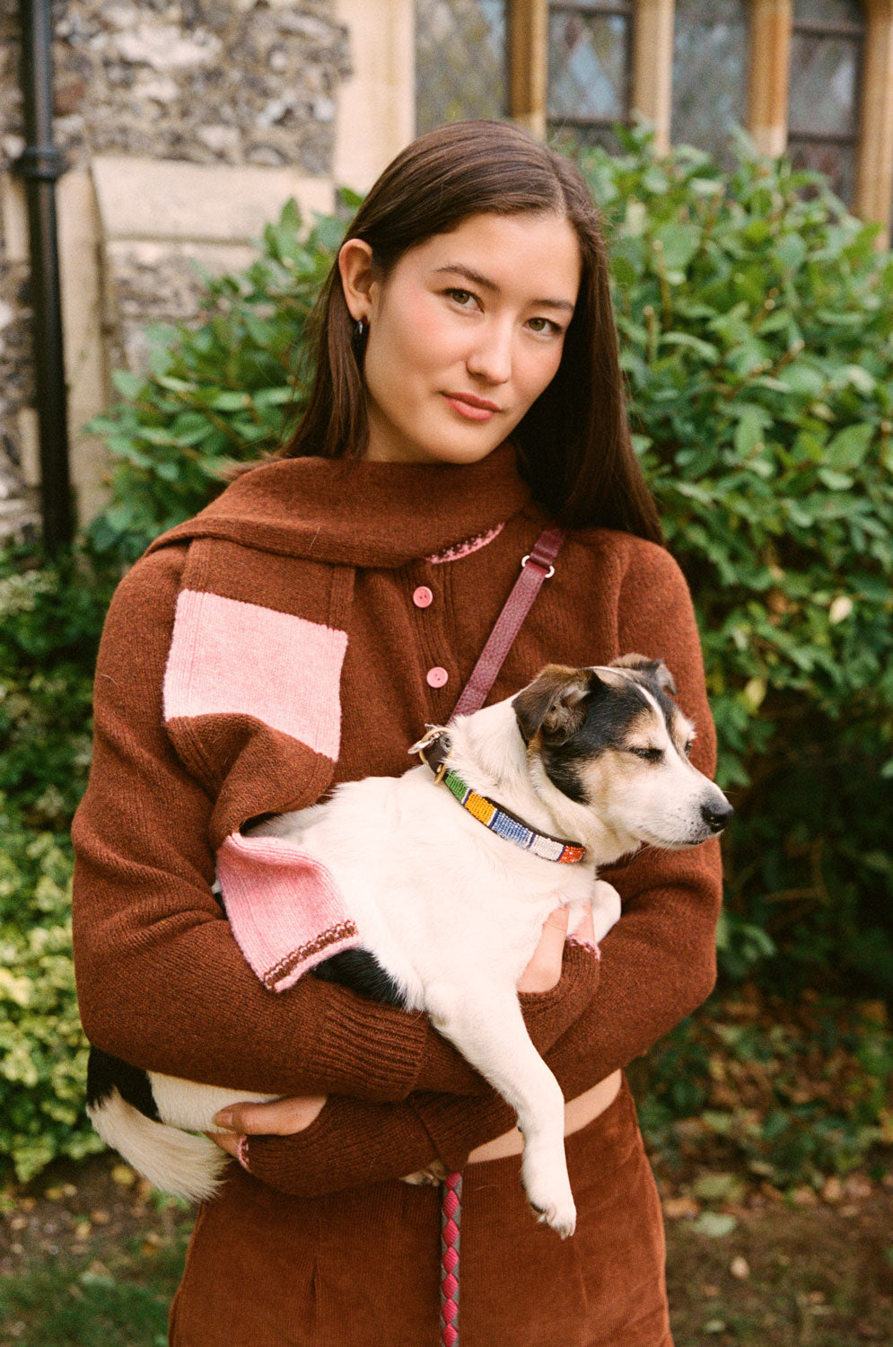 Cecilia Cardigan, Rust Lambswool & Cashmere
