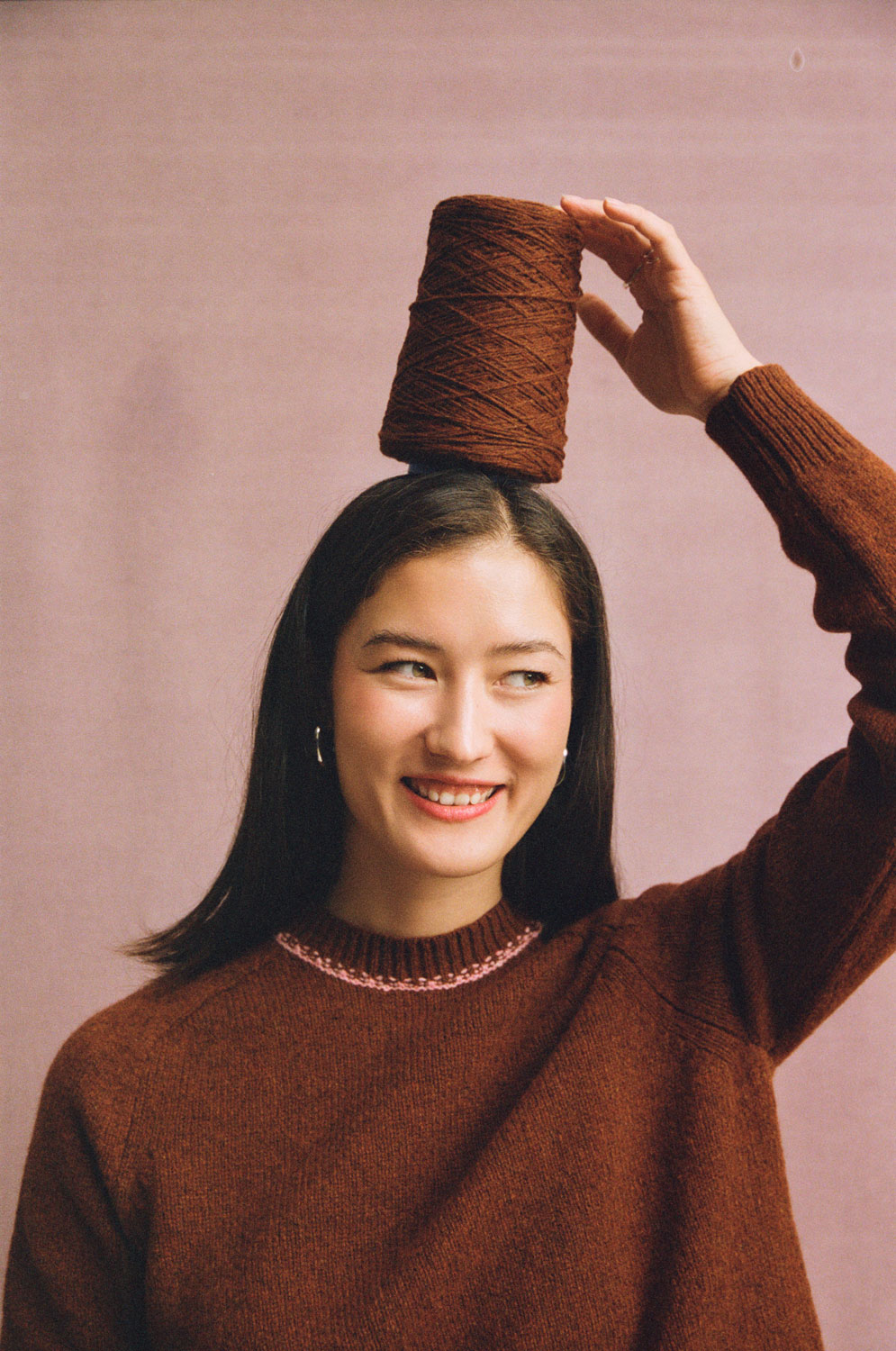 Rosalind Sweater, Rust Lambswool & Cashmere