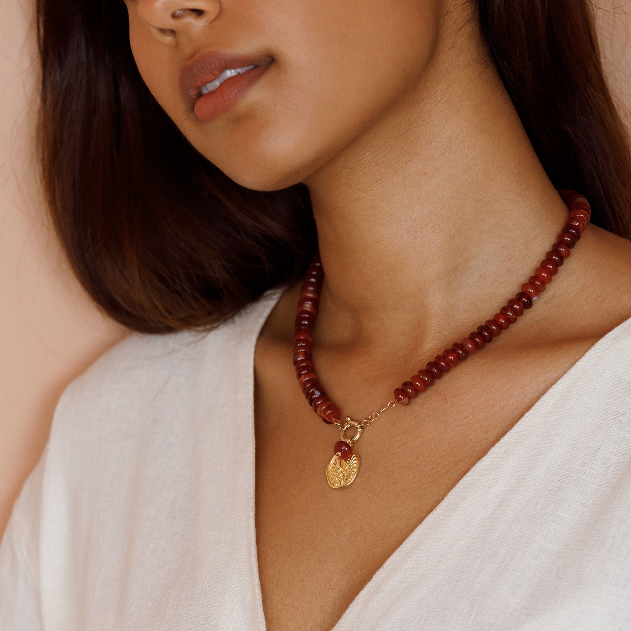 Aries Zodiac Coin Pendant Necklace