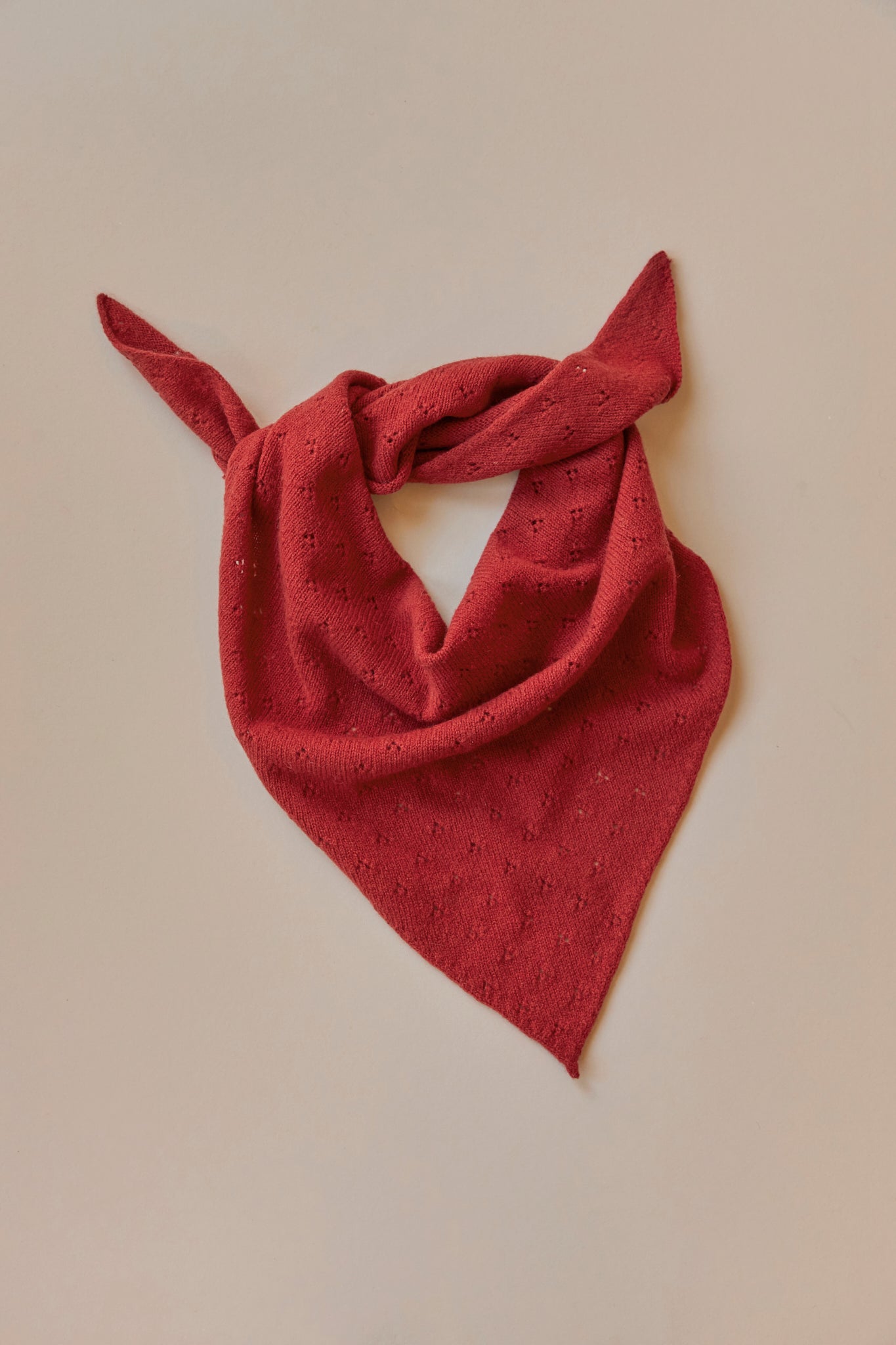 Pointelle Neckerchief | Red