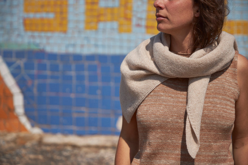 Triangle Scarf | Flax Cream