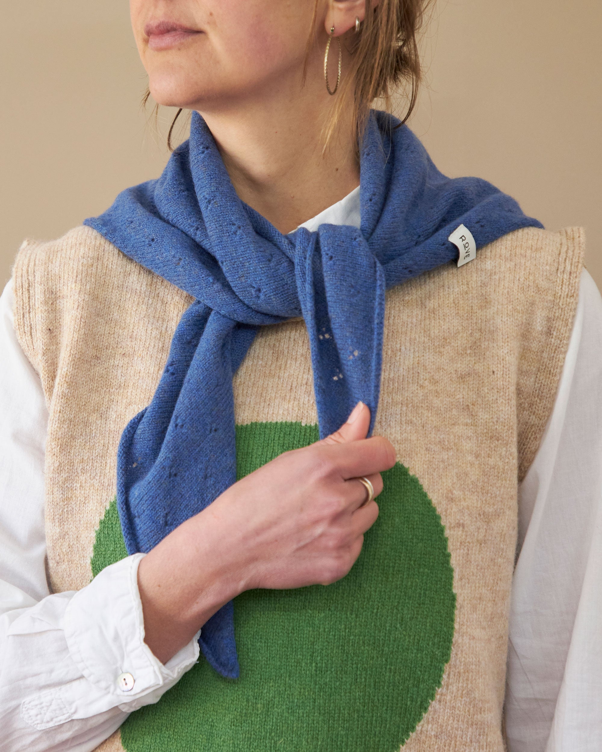 Green Dot Knitted Top