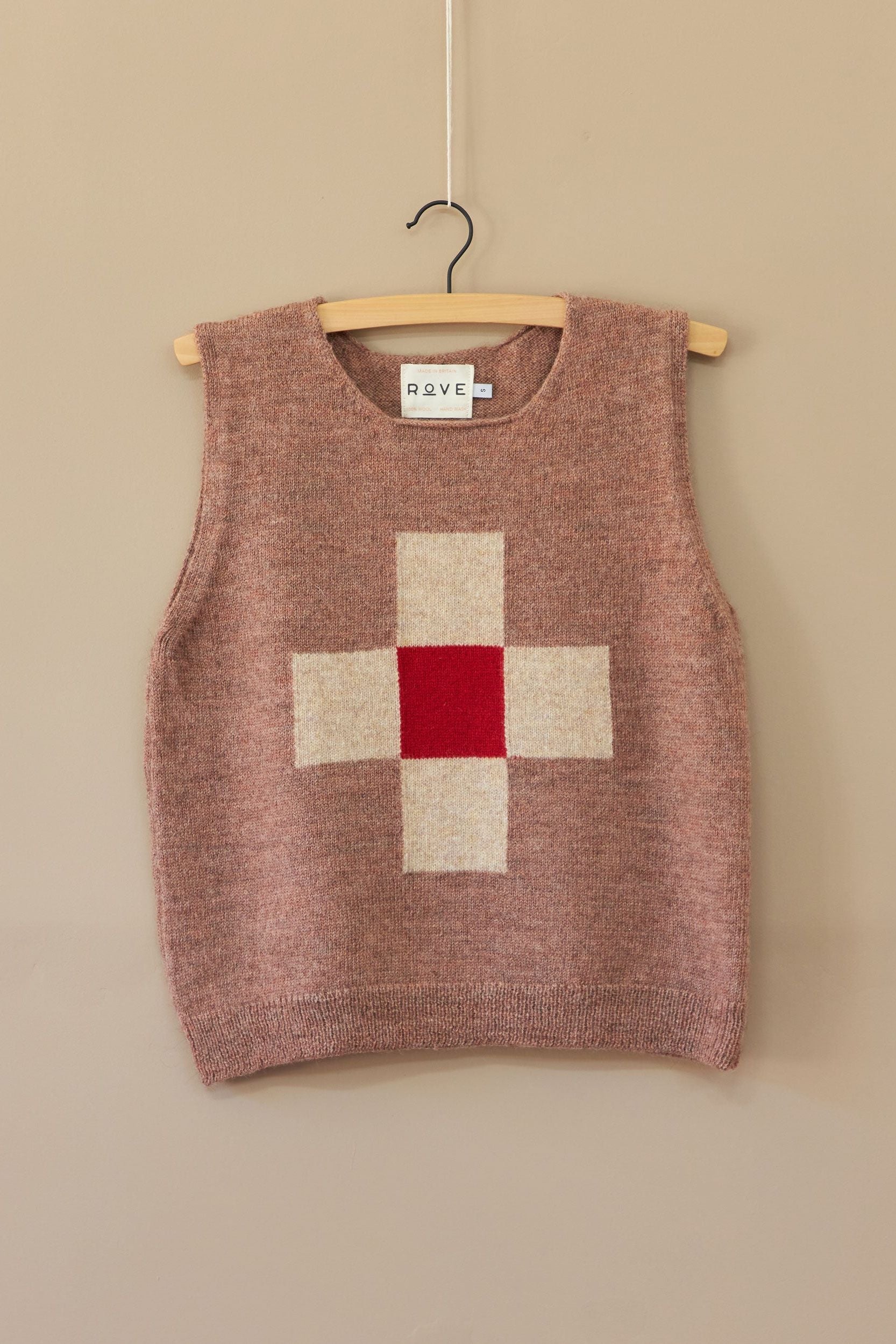 Red Cross Knitted Top