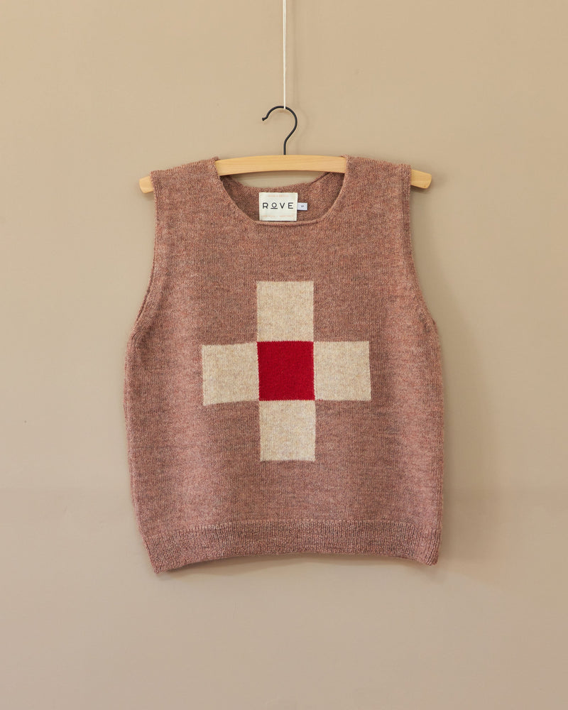 Red Cross Knitted Top