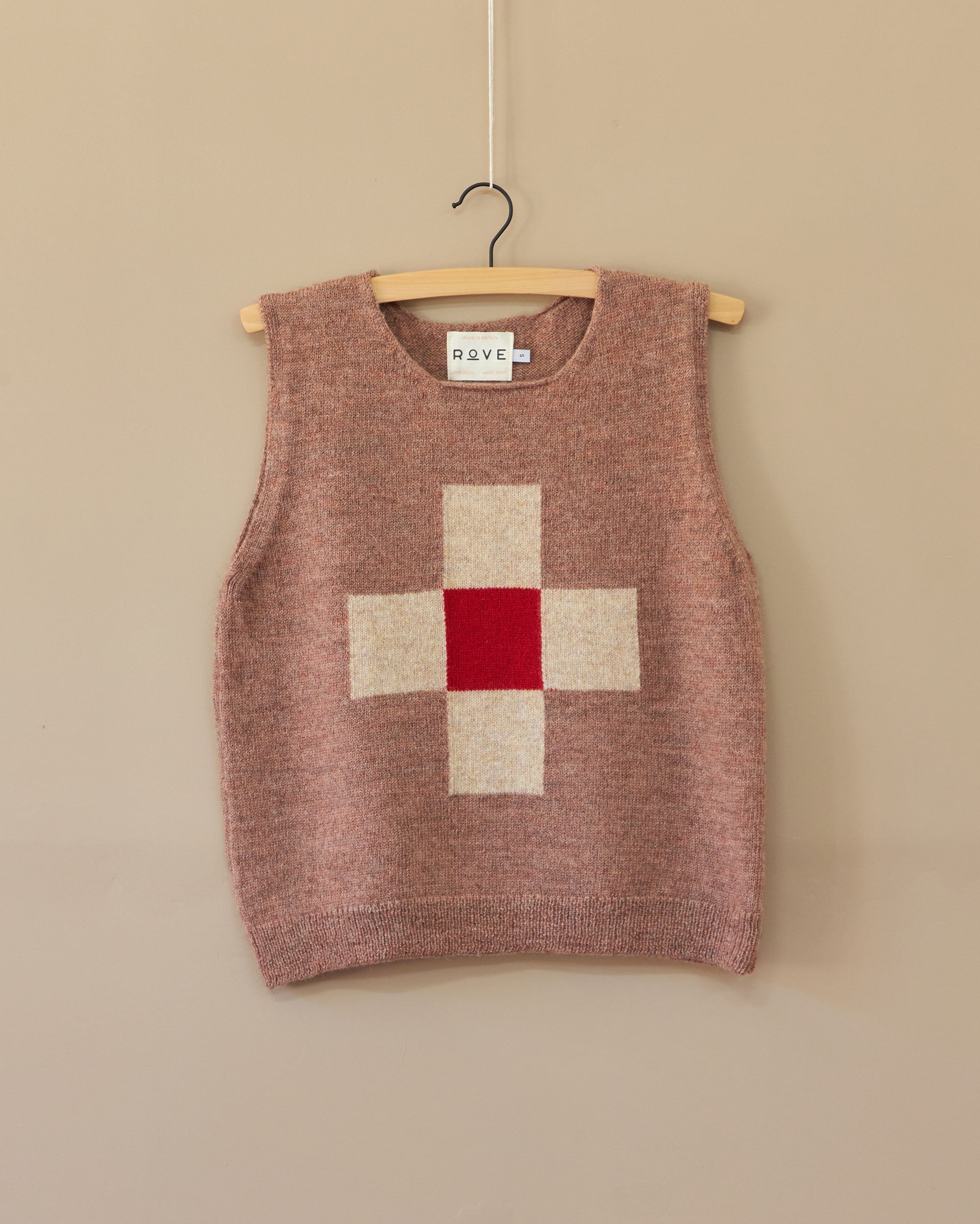 Red Cross Knitted Top