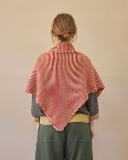 Triangle Scarf | Red Stripe