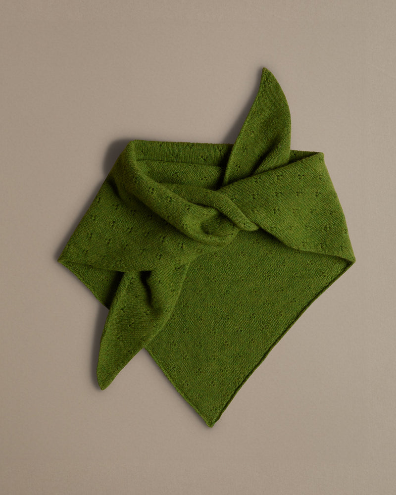 Pointelle Neckerchief | Matcha