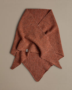 Triangle Scarf | Orange Stripe