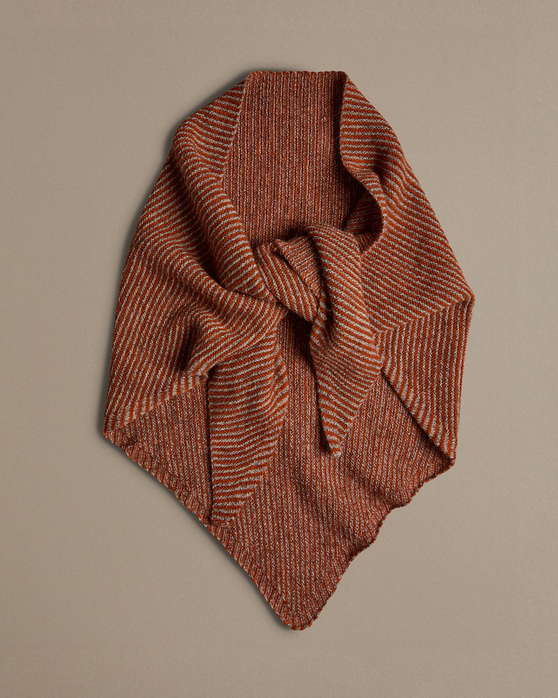 Triangle Scarf | Orange Stripe