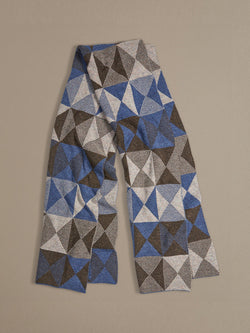 Windmill scarf blue