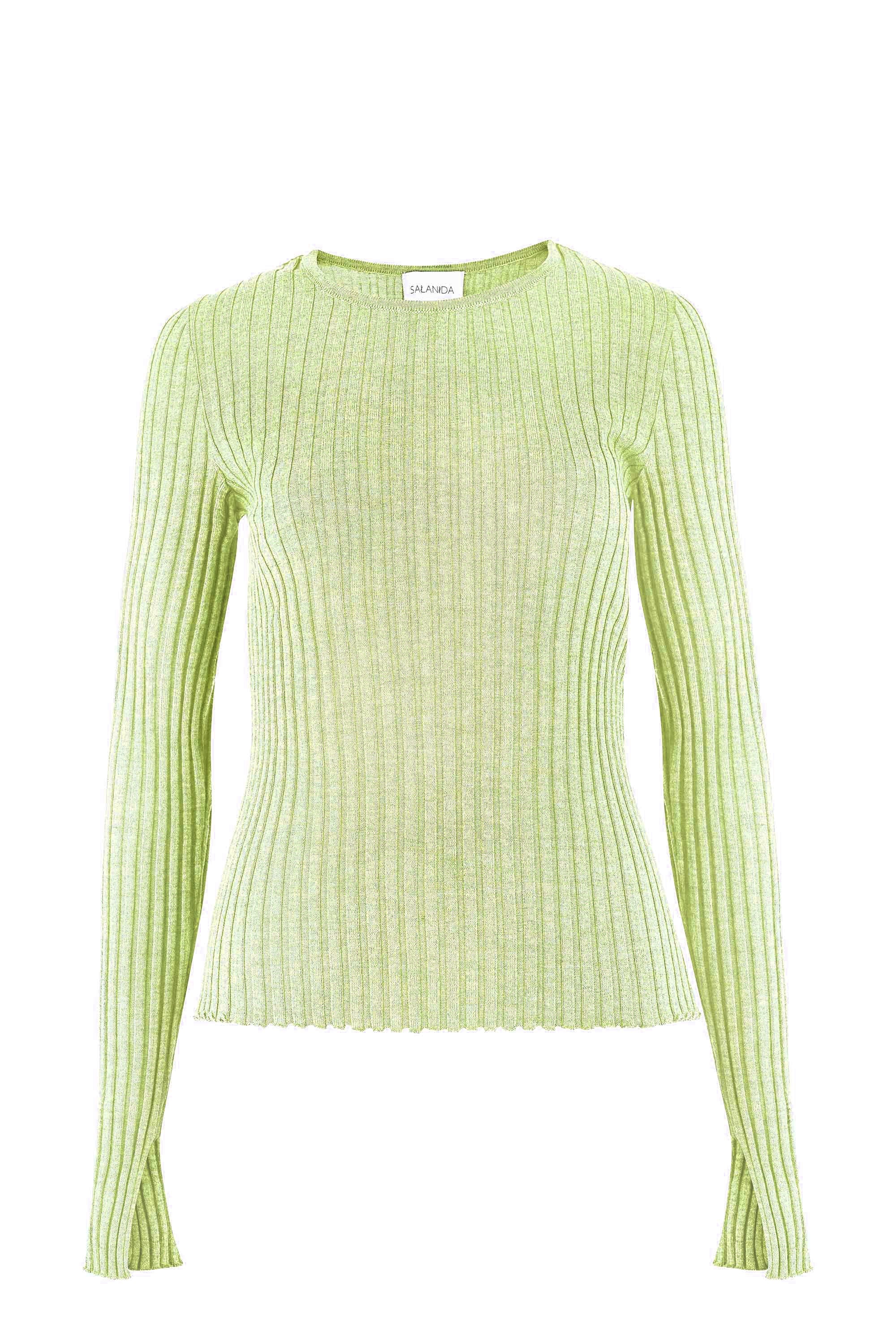 Brera 100% Merino Long-sleeve Top Limone