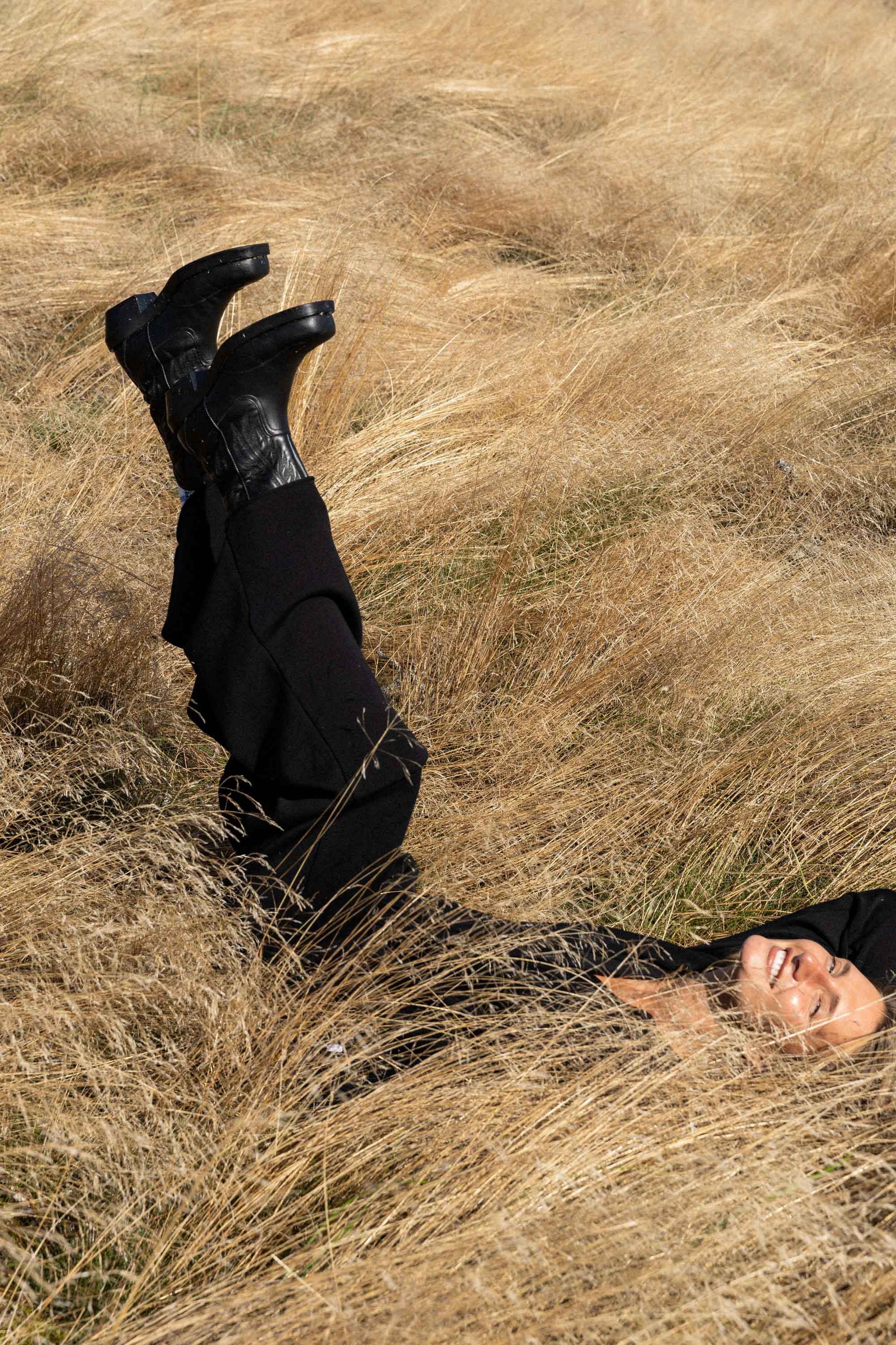 Bene 100% Merino Wide Pants Black