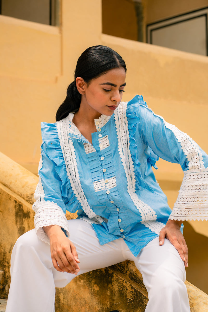 Chambray Imogen Blouse