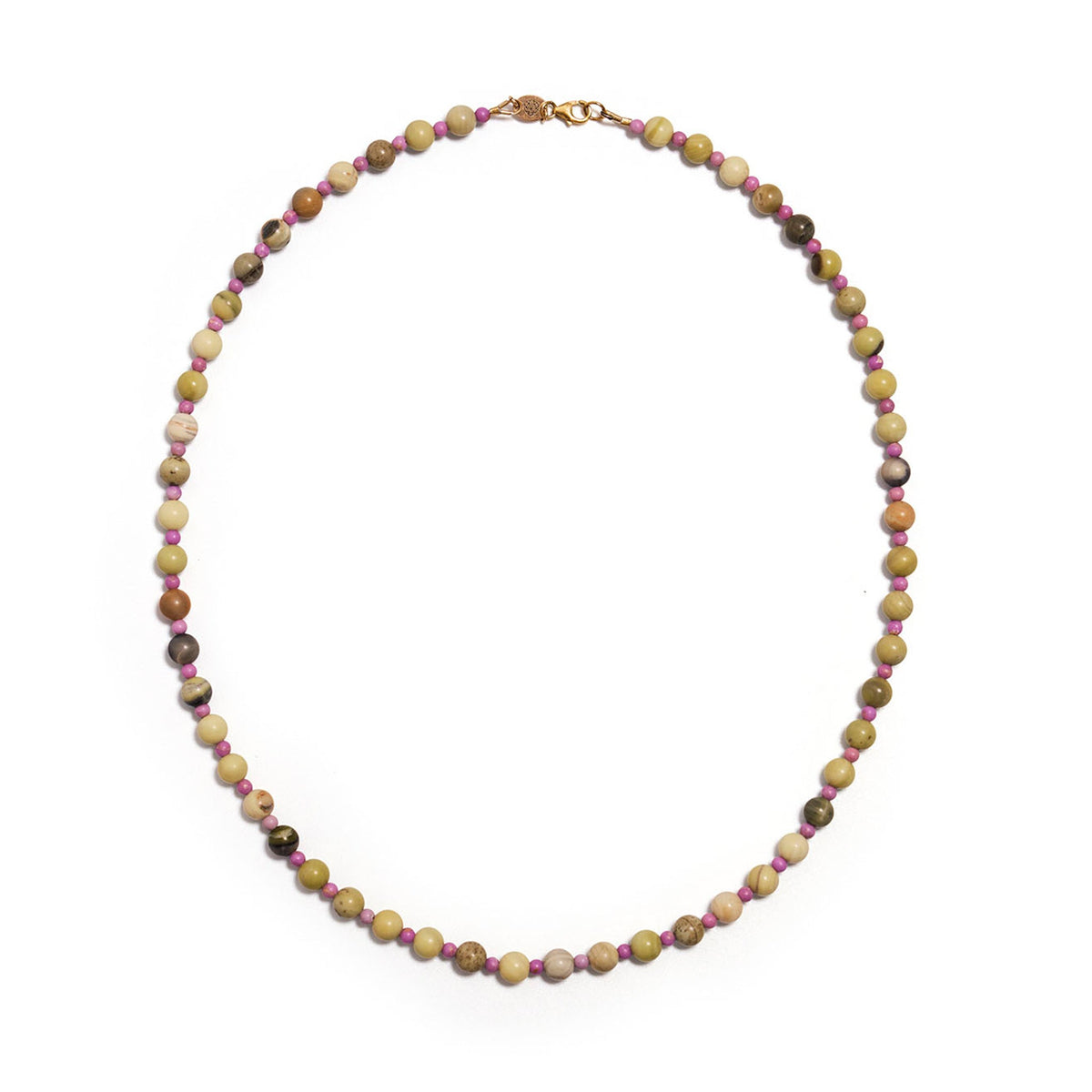 Sage & Lilac Beaded Necklace