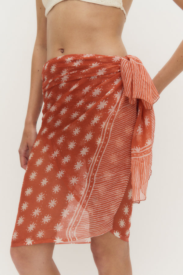 THE SARONG - CORAL