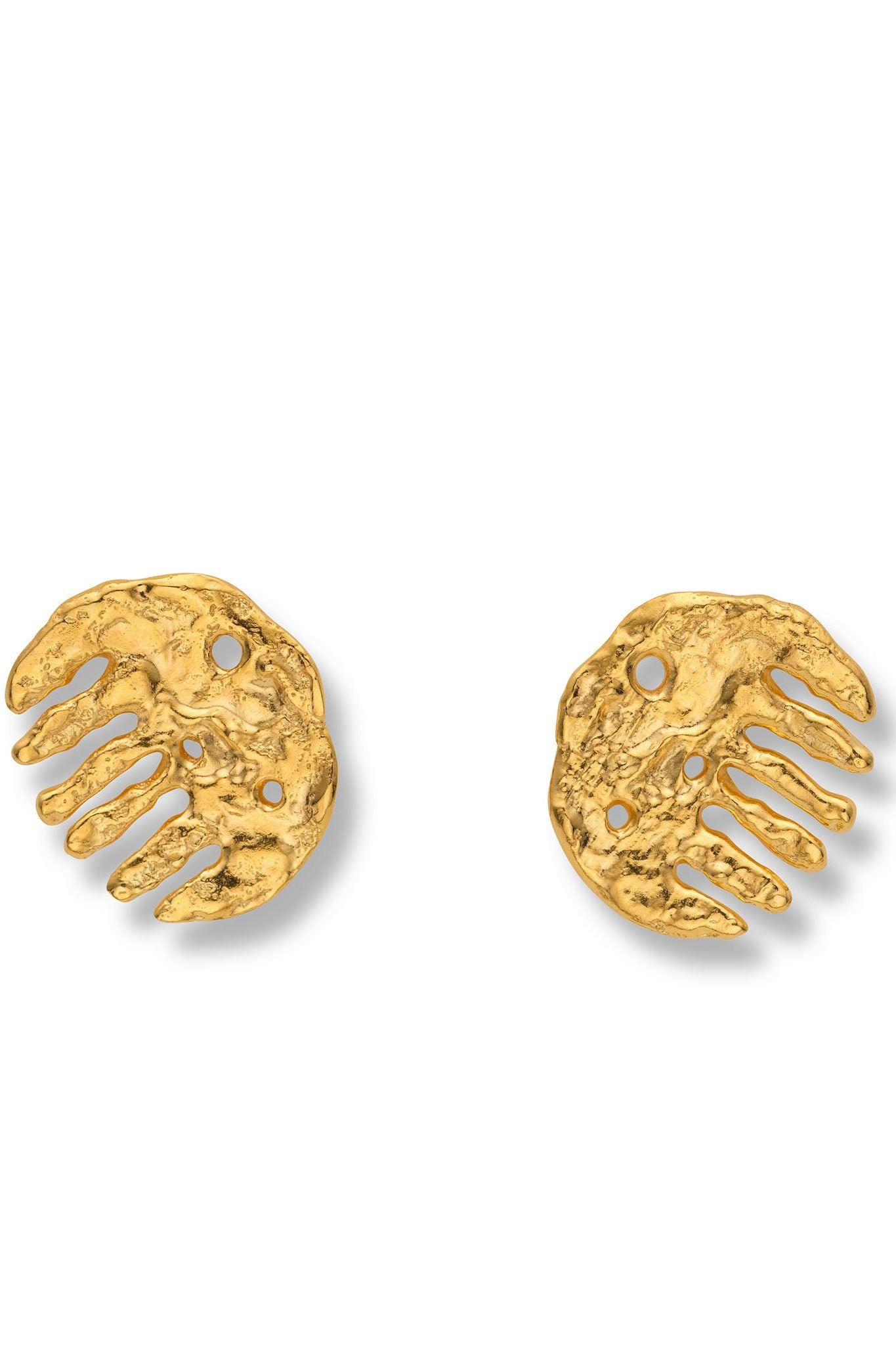 Simon Radvan x Eva Remenyi Comb Earrings Gold