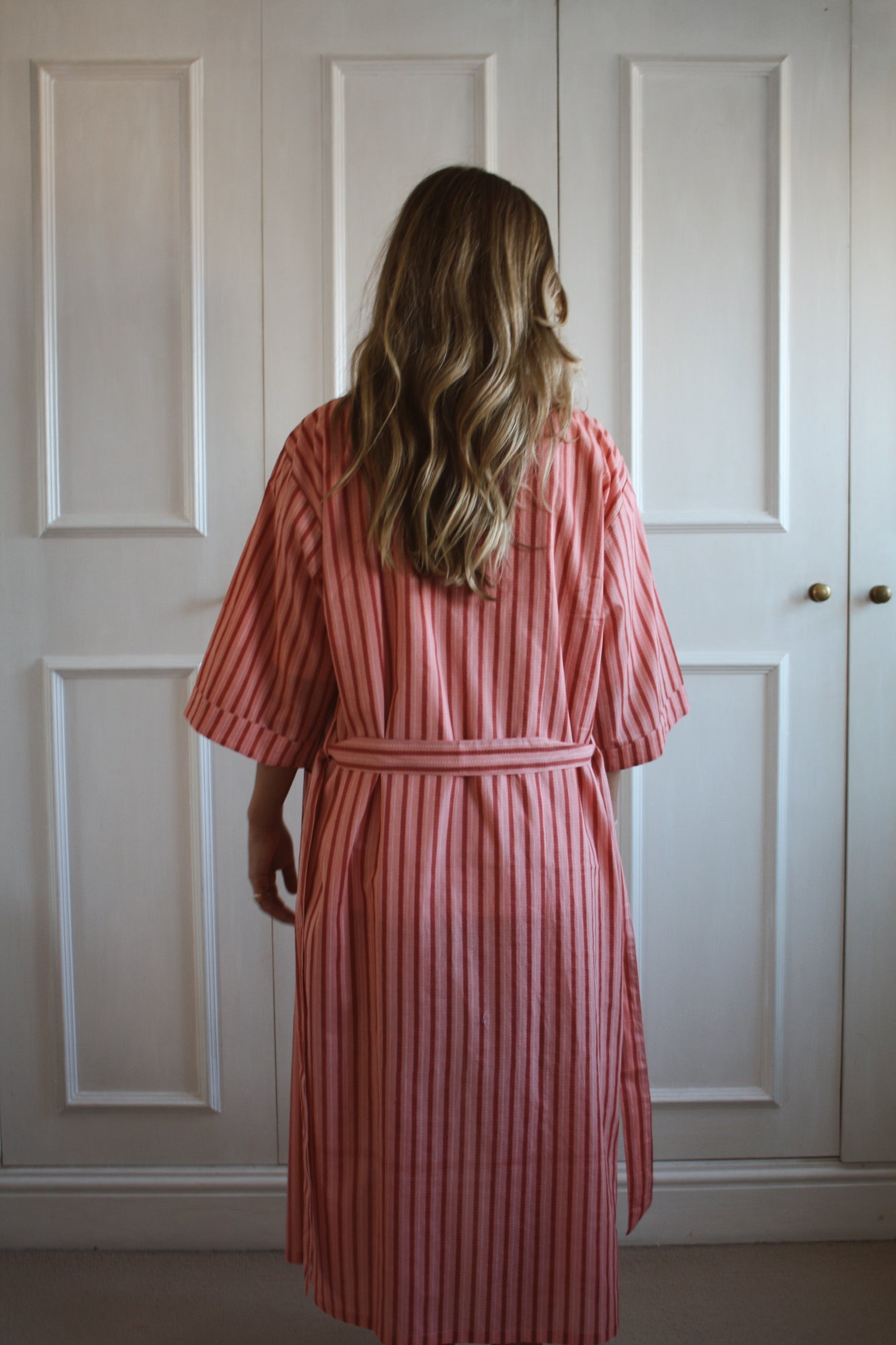 Pink Stripe Robe