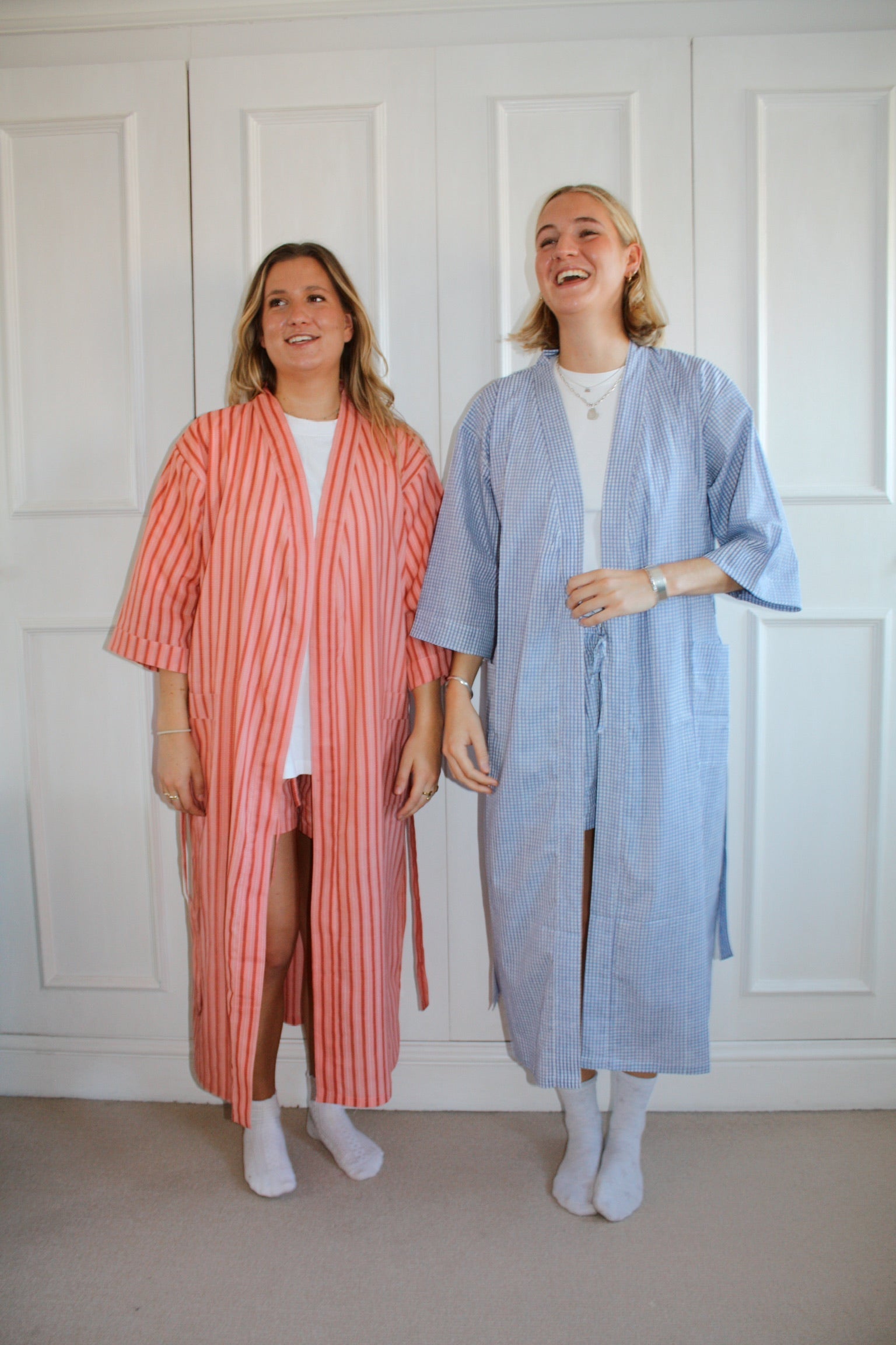 Pink Stripe Robe
