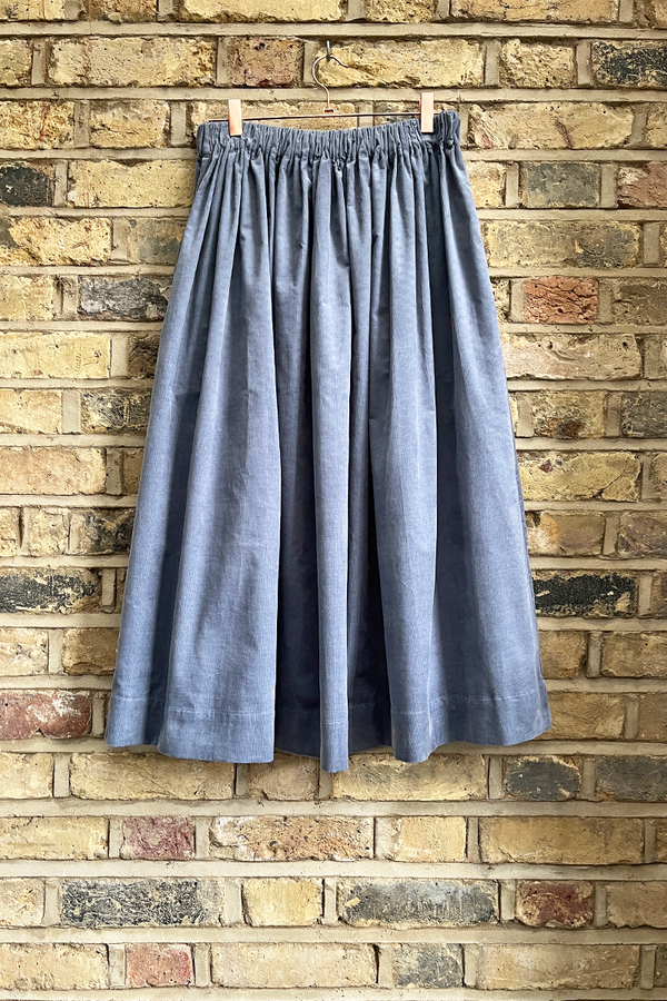 Tina Corduroy Midi Skirt Sea Mist