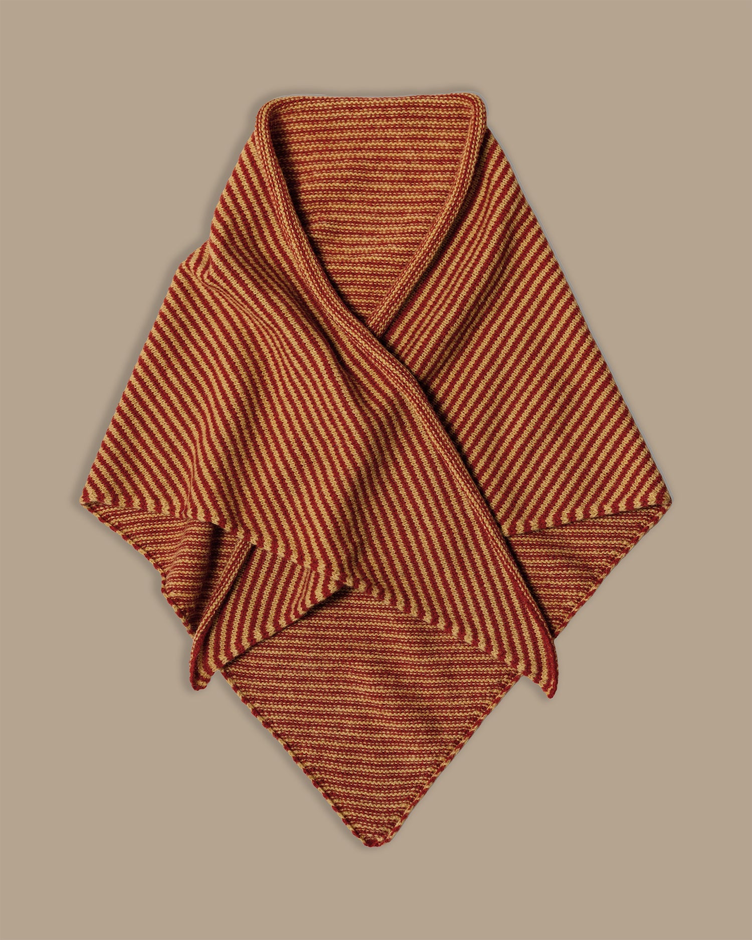 Triangle Scarf | Red Stripe