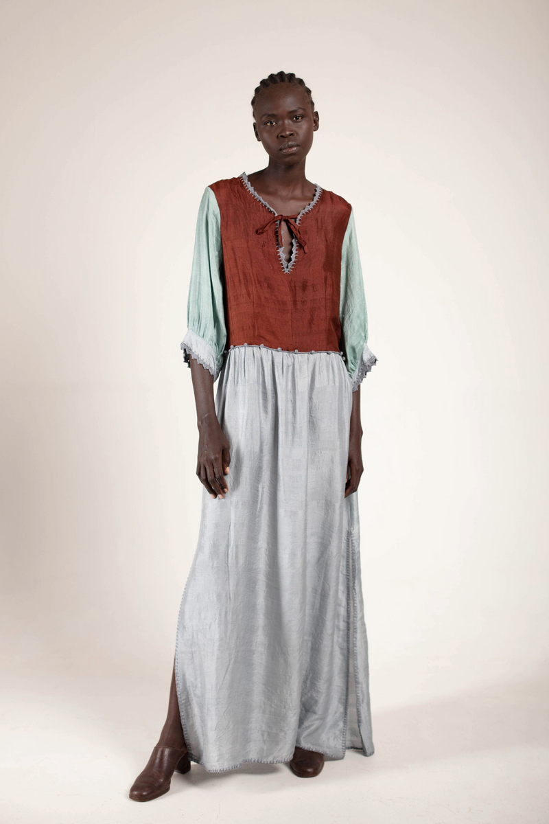 Mint silk dress online