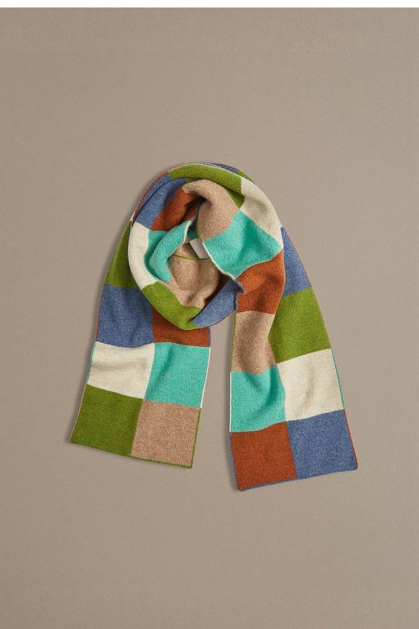 Chequerboard Scarf | Matcha Green