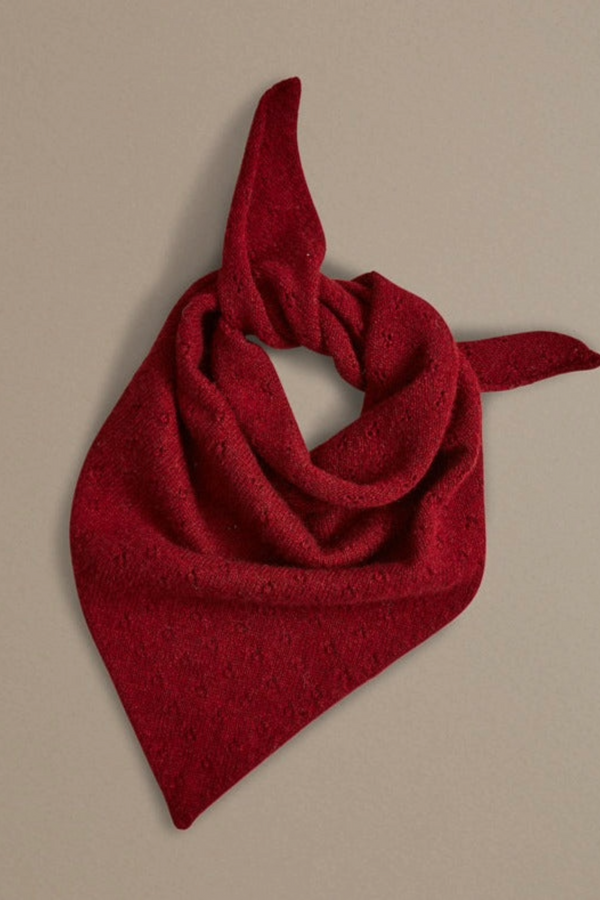 Pointelle Neckerchief | Rust