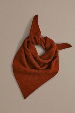 Pointelle Neckerchief | Rust