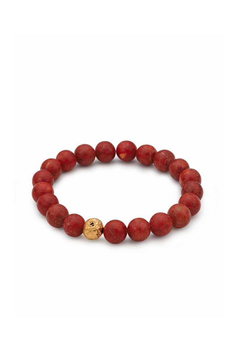 Coral Fireball Bracelet