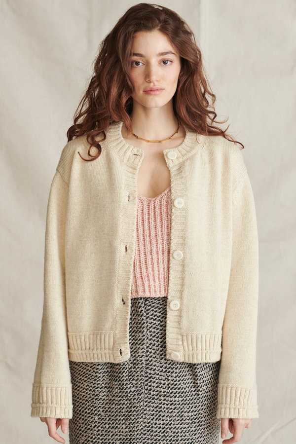 Brampton Cardigan in Ecru