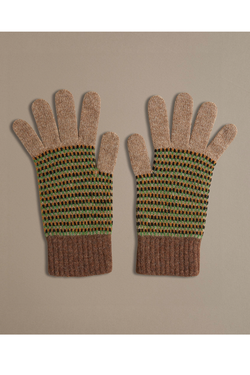 Marl Gloves | Sand & Hazelnut