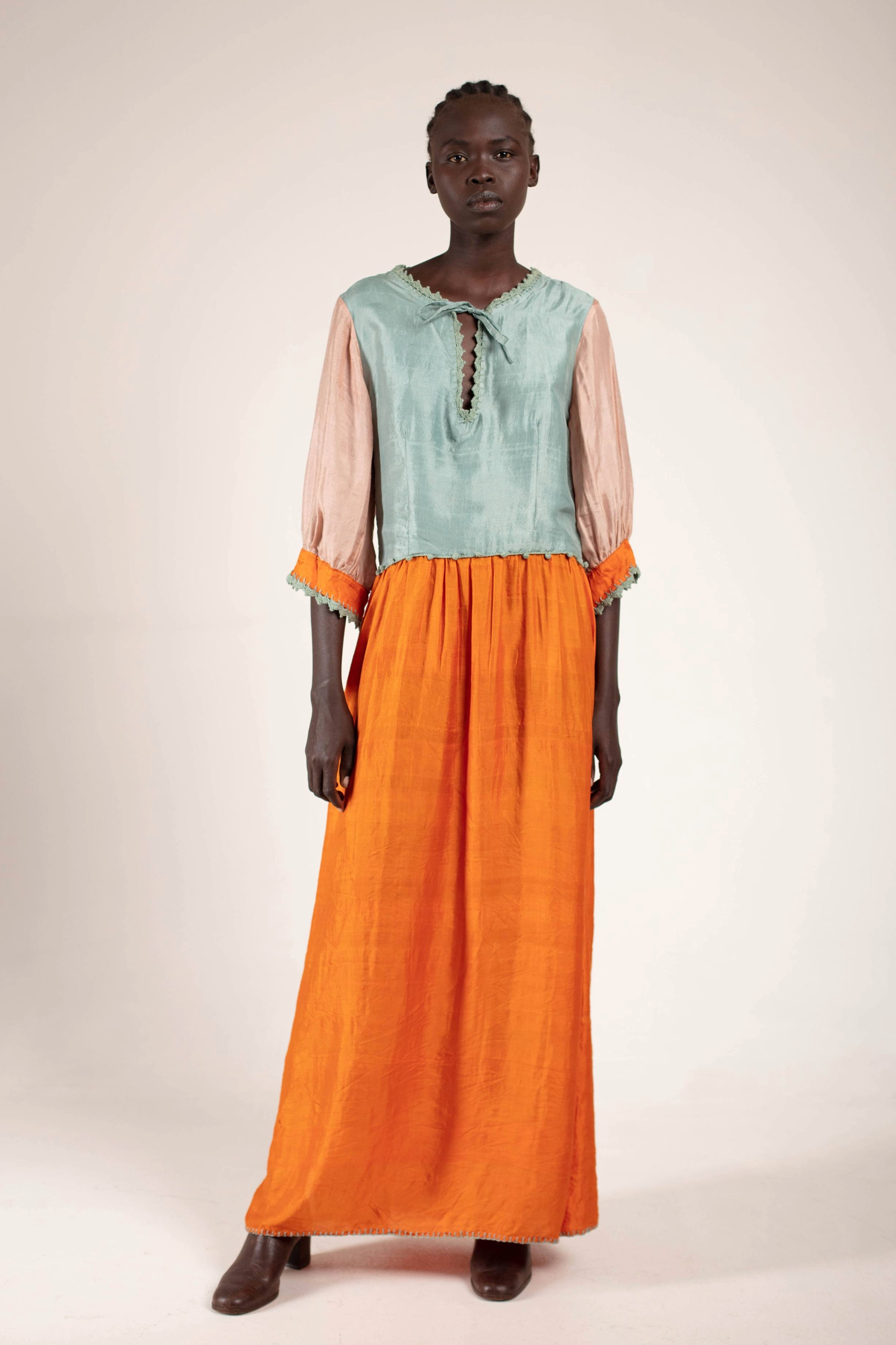 saffron maxi dress Saffron Pleated Halter High-Low Maxi Dress