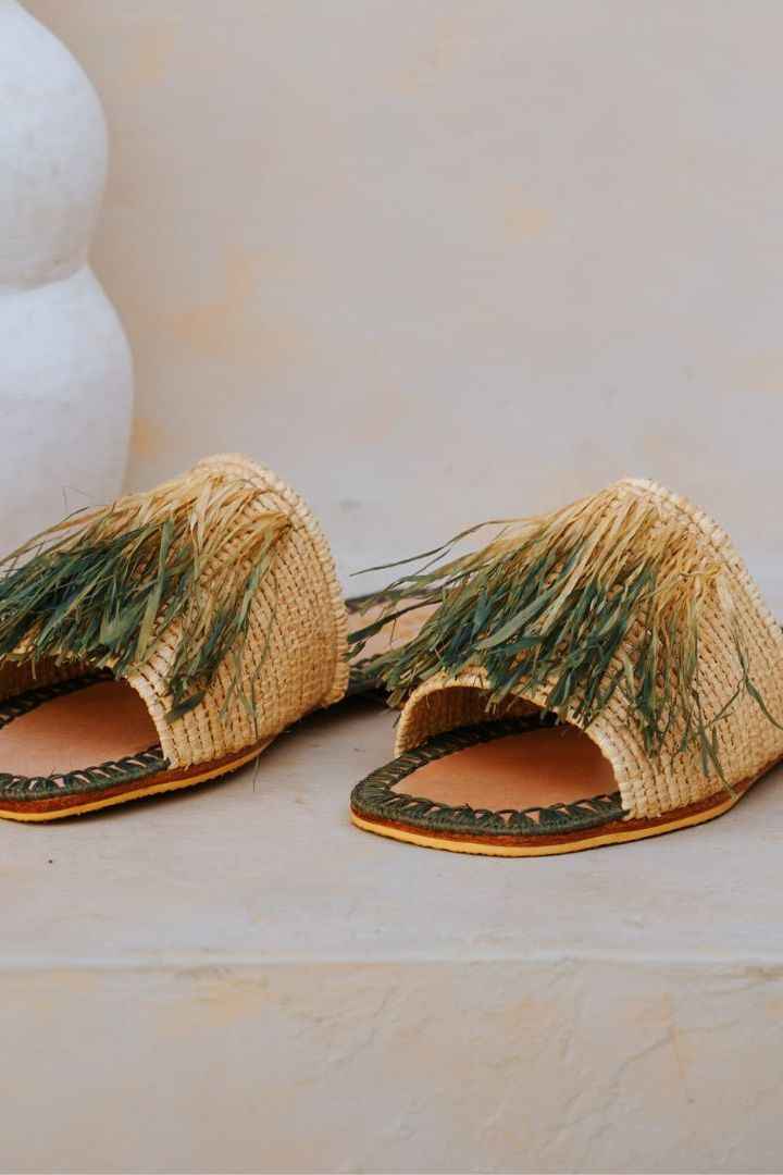 Basha Nour Women's Sandals Green