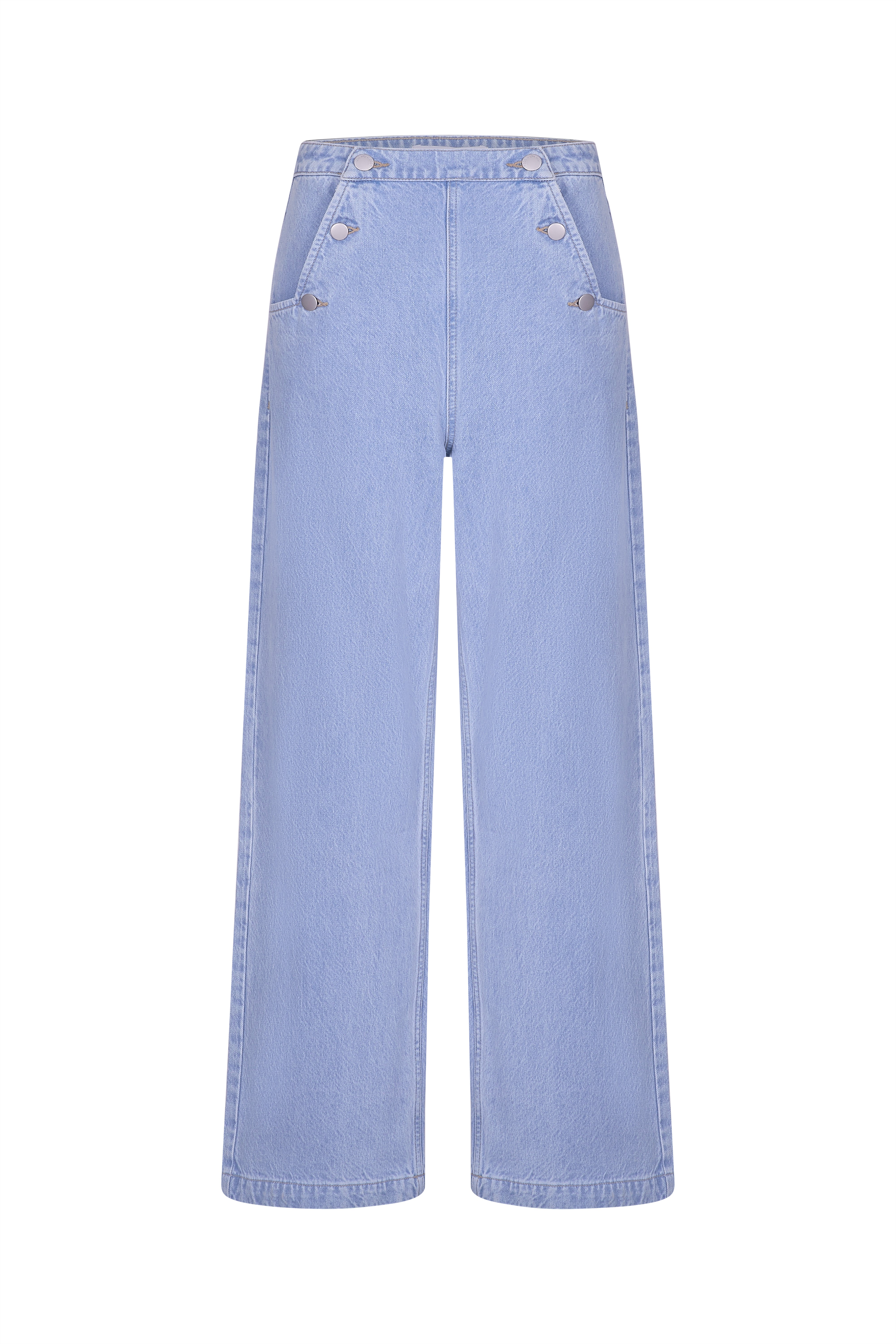 Margot High-Rise Flare Jean in Sunbleached - seventy + mochi