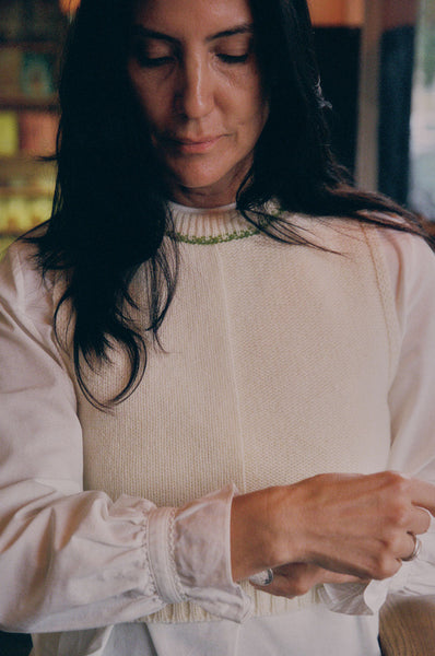 Ada Sweater Vest, Ivory – Gather&See
