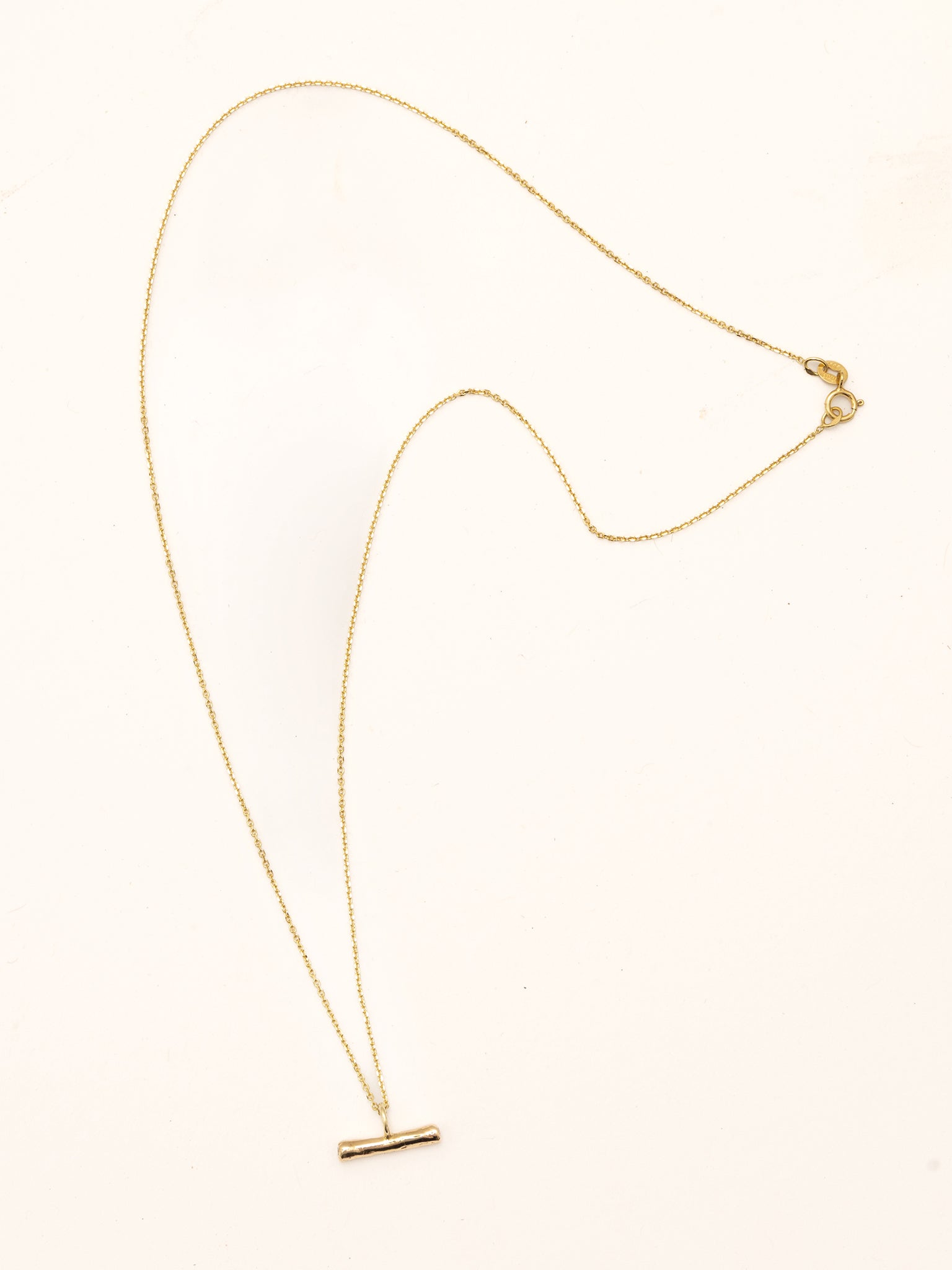 Wand Diamond Necklace 14k Gold