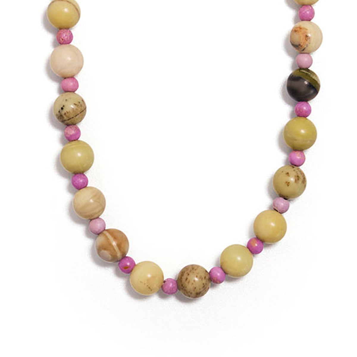 Sage & Lilac Beaded Necklace