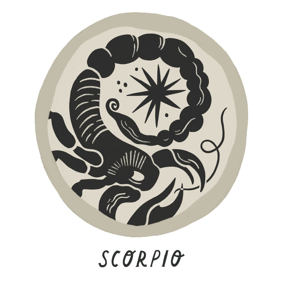 Gold Zodiac Coin Pendant Necklace • Scorpio