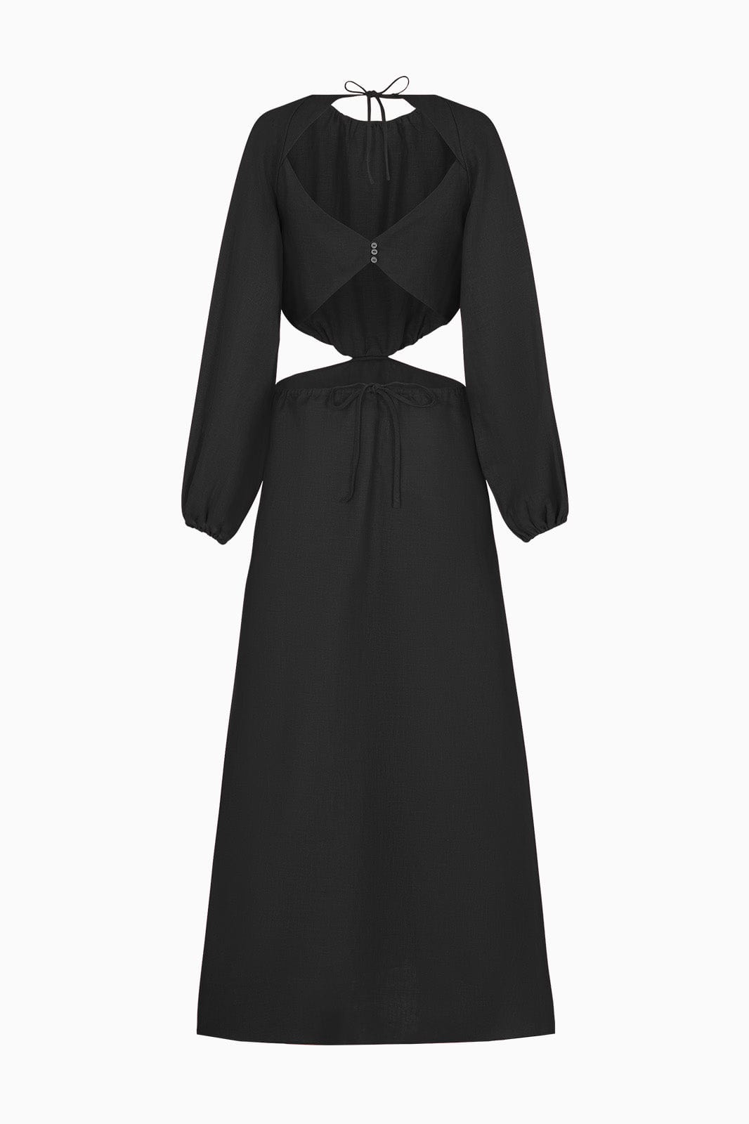 arkitaip Maxi Dresses The Emilia Cut-Out Maxi Dress in black