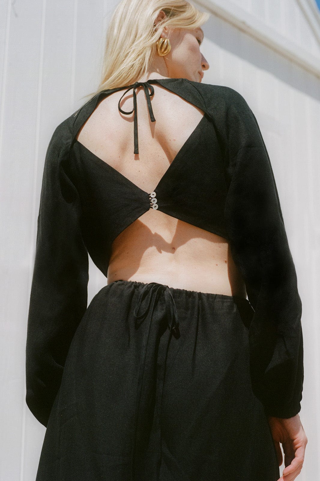 arkitaip Maxi Dresses The Emilia Cut-Out Maxi Dress in black