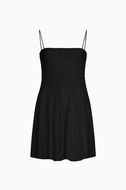 arkitaip Maxi Dresses The Harlow Smocked Mini Dress in black