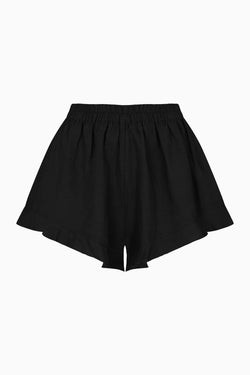 arkitaip Shorts The Paula Ruffled Shorts in black