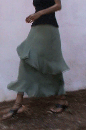 arkitaip Skirts The Carrie Ruffled Maxi Skirt in olive green