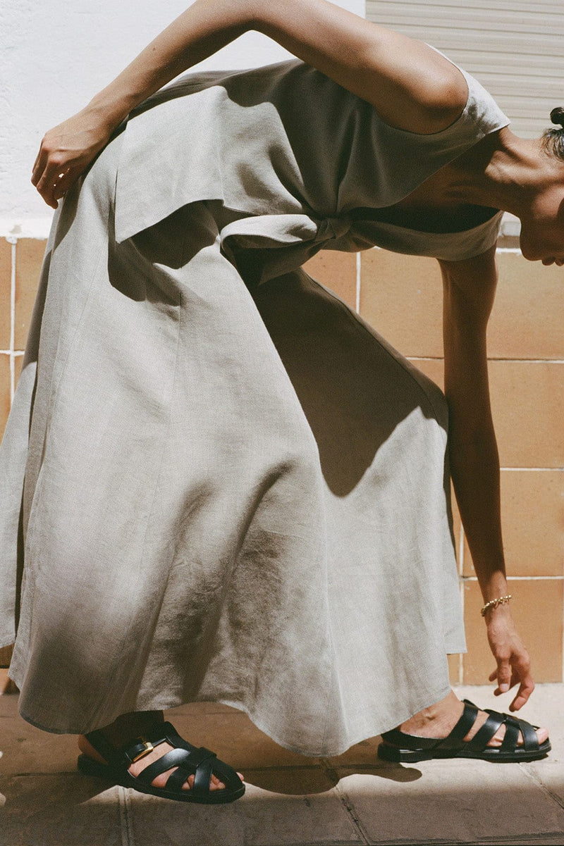 arkitaip Skirts The Poppy Flowing Maxi Skirt in oatmeal