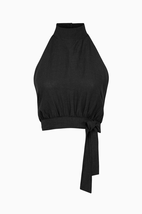 arkitaip The Ronja Halterneck Top in black