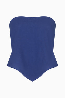 arkitaip Tops The Ida Scarf Top in klein blue