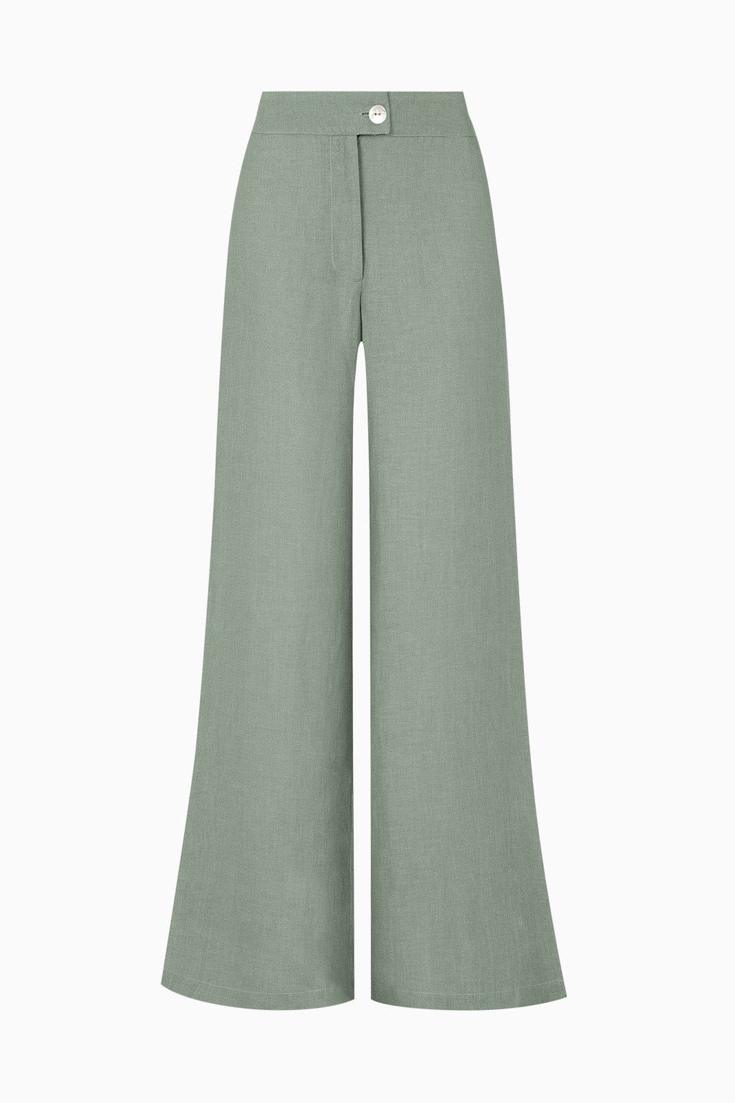 arkitaip Trousers The Cora Cigarette Trousers in olive green