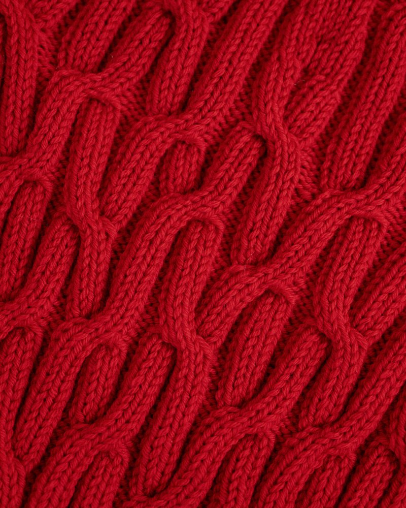 Bangos: Poppy Red Merino Wool Sweater
